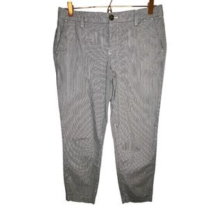 Tommy Hilfiger blue white stripes cropped pants size 6 *